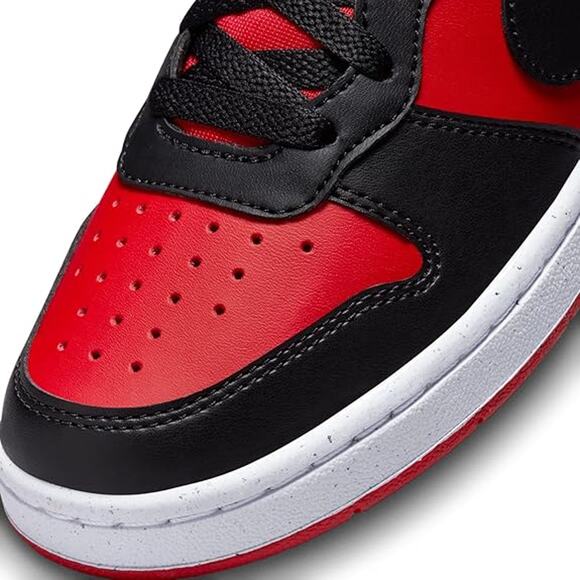 NWT Nike Unisex Court Borough Low Recraft Shoes,Red/Black/White,6.5 Big Kid - Picture 5 of 7